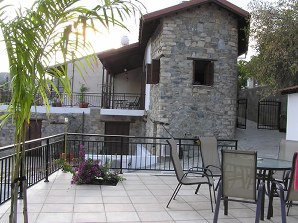 A view of the house from the swimming pool